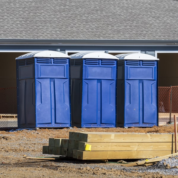 how can i report damages or issues with the portable restrooms during my rental period in Merrittstown